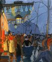 Avenue de Clichy, le soir, cinq heures 1887