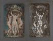 Two Studies for 'The Three Graces' 1899