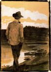 Umberto Boccioni - Young Man on a Riverbank 1902