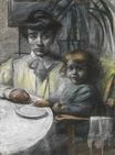 Umberto Boccioni - Mother and Child 1906