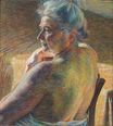 Umberto Boccioni - The Mother. La Madre. Nudo di spalle 1909
