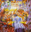 Umberto Boccioni - The Street Enters the House 1911