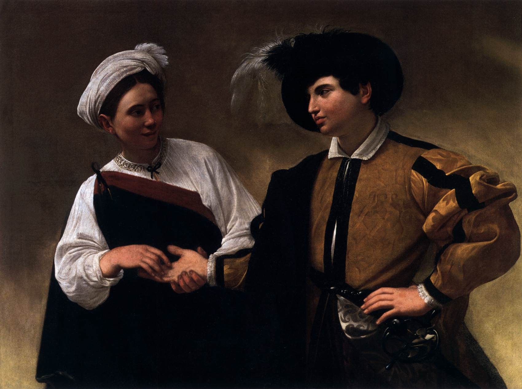 Caravaggio - The Fortune Teller 1593-1594