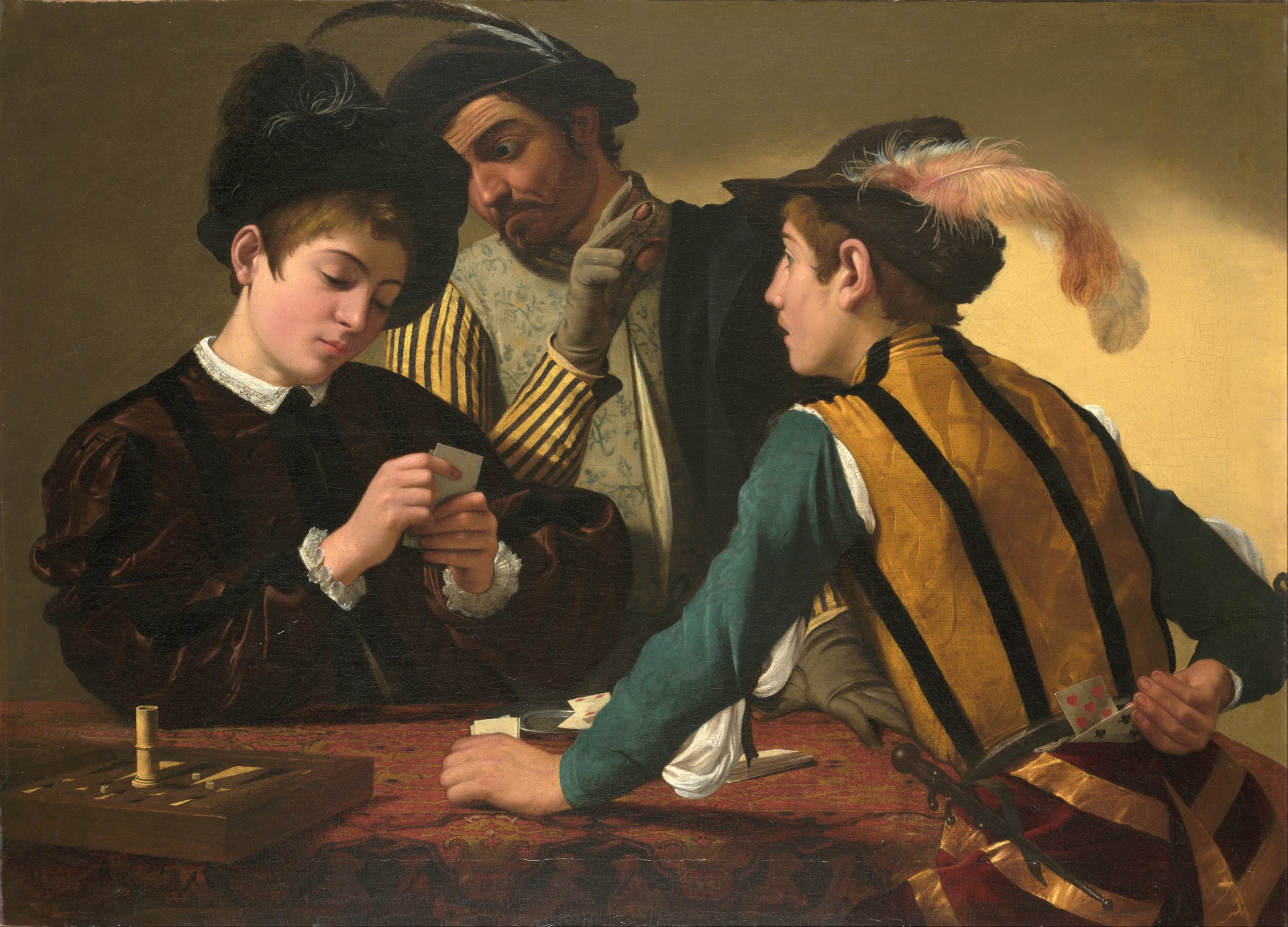 Caravaggio - Cardsharps 1594