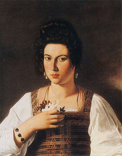 Caravaggio - Portrait of a Courtesan 1597
