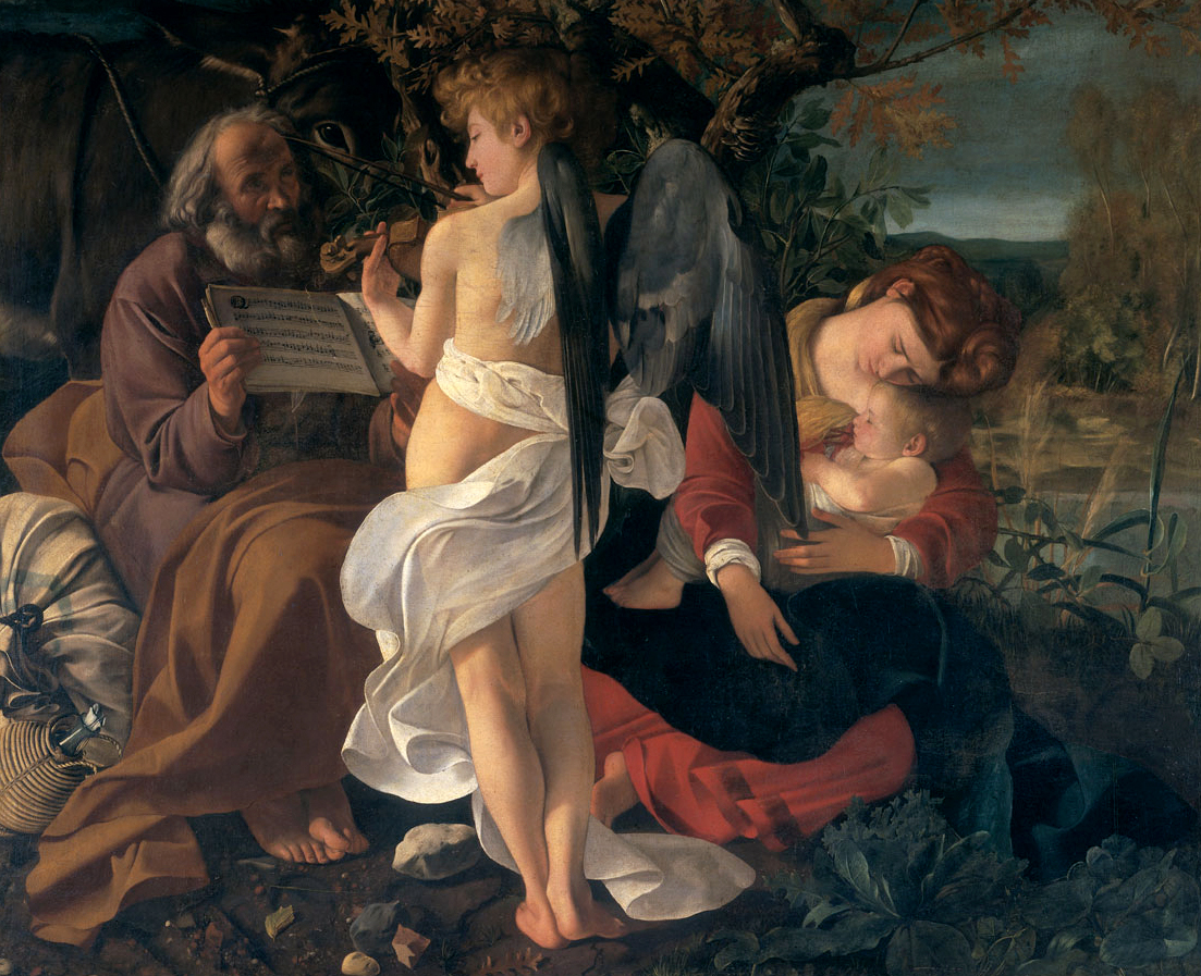 Caravaggio - Rest on the Flight into Egypt 1597