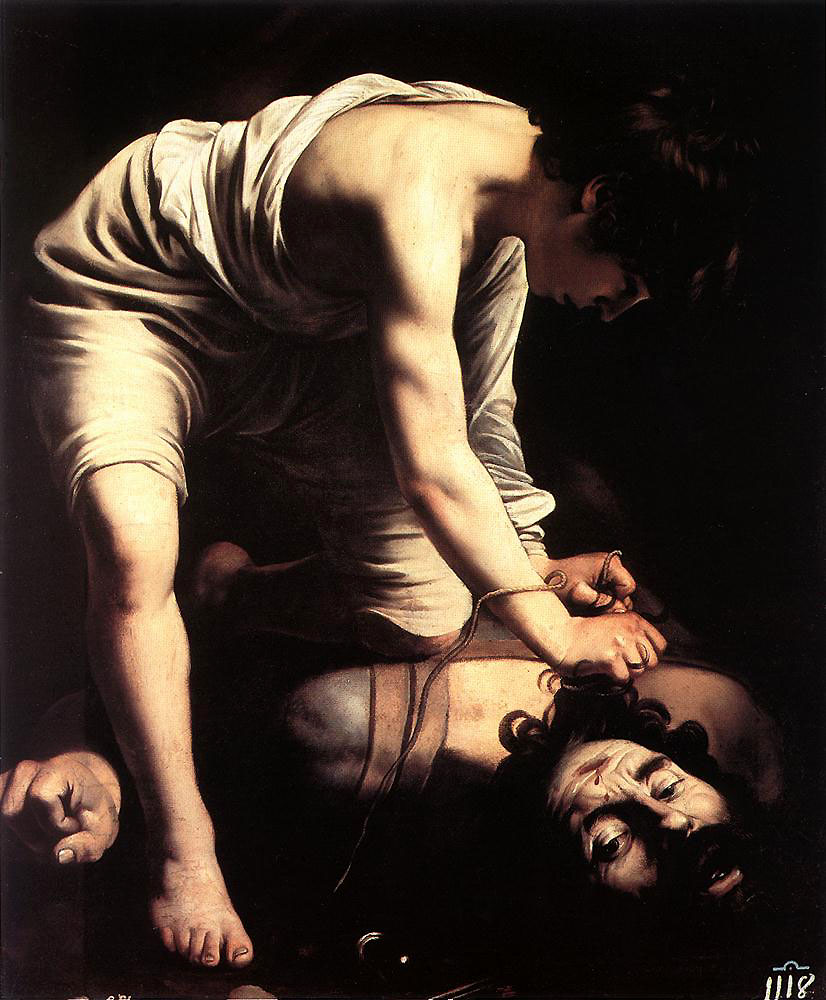 Caravaggio - David and Goliath 1600