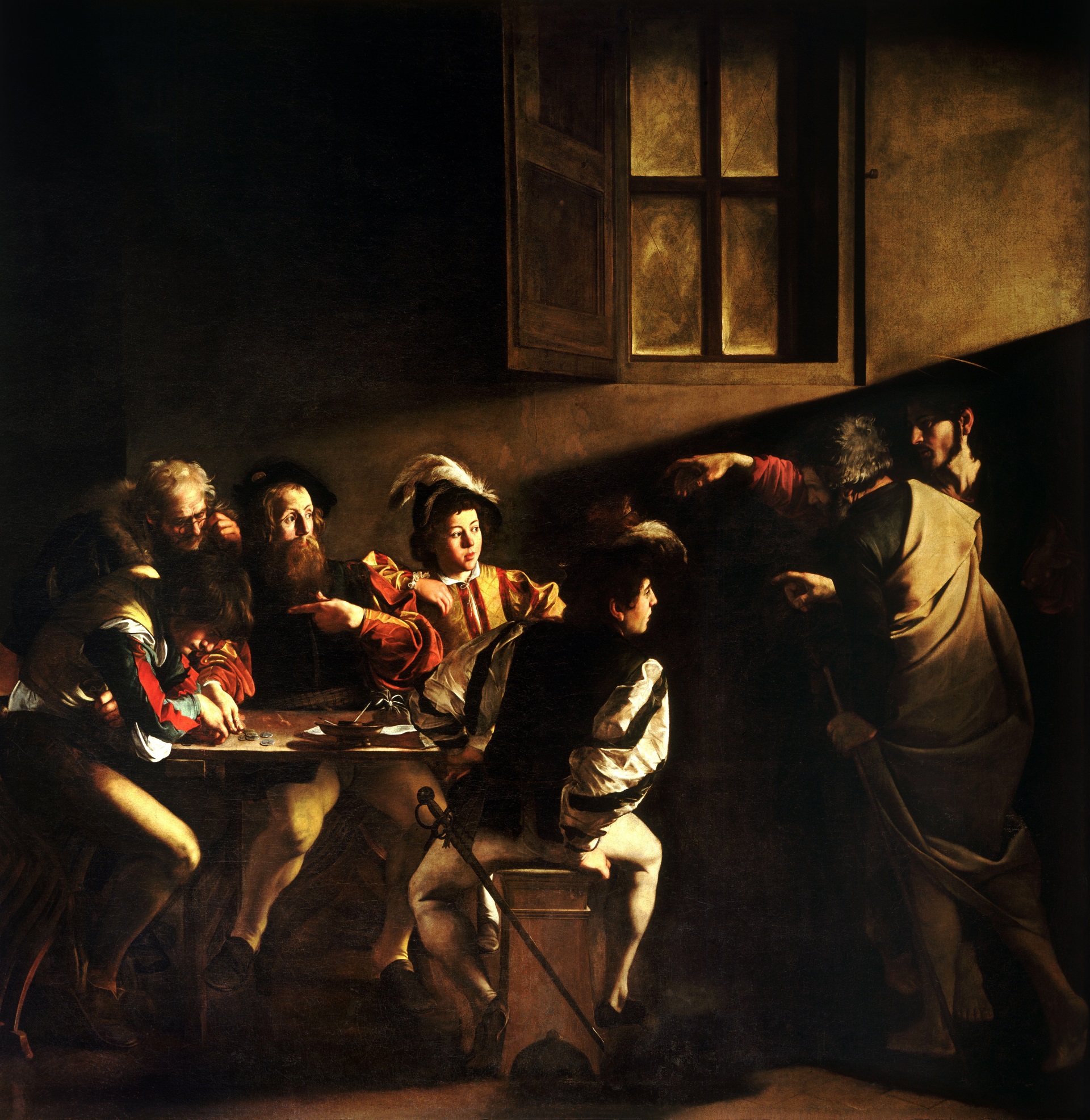Caravaggio - Calling of Saint Matthew 1600