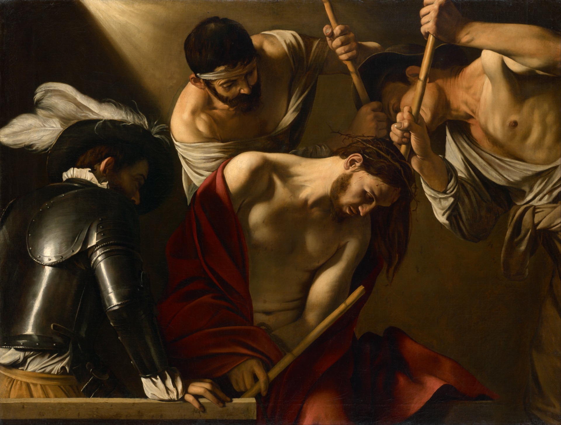 Caravaggio - The Crowning with Thorns 1602-1604