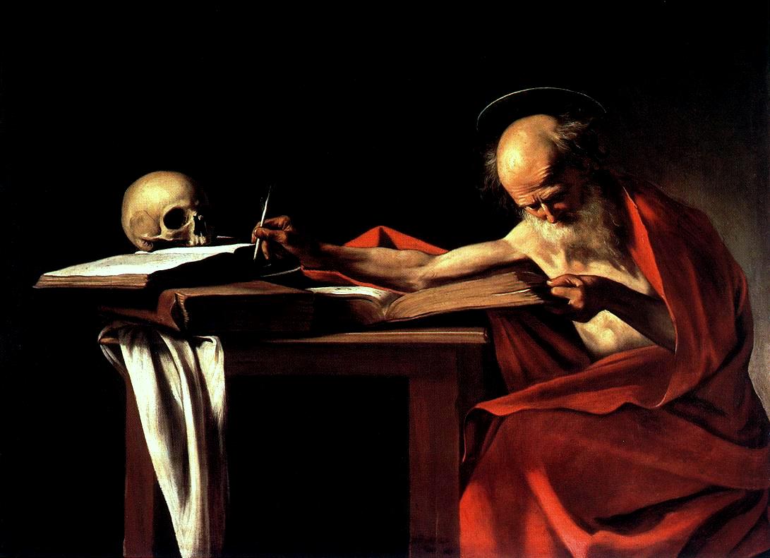 Caravaggio - Saint Jerome Writing 1605