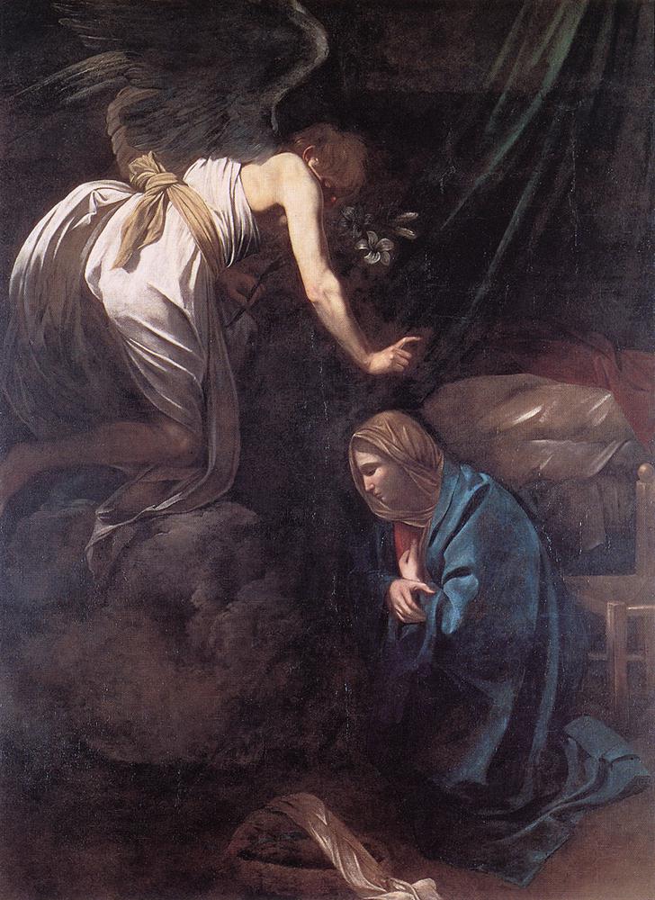 Caravaggio - Annunciation 1608
