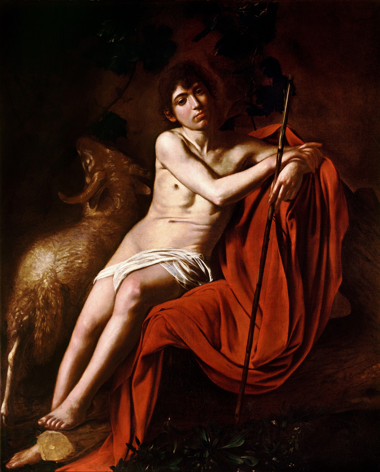 Caravaggio - John the Baptist 1610