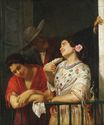 Mary Cassatt - The Flirtation A Balcony in Seville 1872