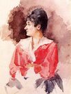 Mary Cassatt - Profile of an Italian Woman 1873
