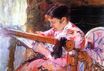 Mary Cassatt - Lydia at the Tapestry Loom 1880-1881