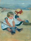 Mary Cassatt - Children Playing On The Beach 1884