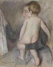 Mary Cassatt - Jeune femme portant un enfant nu vers 1890