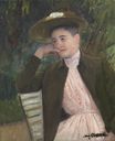 Mary Cassatt - Potrait of Celeste, Young Girl with a Brown Hat 1892
