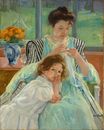 Mary Cassatt - Young Mother Sewing 1900