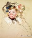 Mary Cassatt - Head of Sara in a Bonnet Looking Left 1901