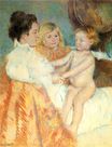Mary Cassatt - Mother, Sara and the Baby, counterproof 1901