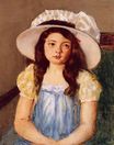 Mary Cassatt - Francoise Wearing a Big White Hat 1908