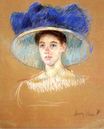 Mary Cassatt - Woman`s Head with Large 1909