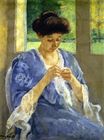 Mary Cassatt - Augusta Sewing before a Window 1910