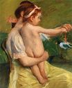 Mary Cassatt - Mother Holding a Nude Baby Playing with a Toy Duck 1914