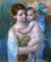 Mary Cassatt - Mother Holding Her Baby 1914