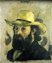 Self-Portrait in a Straw Hat 1875