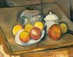 Straw-Trimmed Vase Sugar Bowl and Apples 1890-1893
