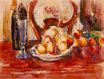Still Life apples a bottle and chairback 1902