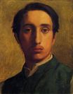 Edgar Degas - Degas in a Green Jacket 1856