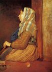Edgar Degas - A Roman Beggar Woman 1857