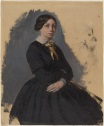 Edgar Degas - Young Woman in Black 1861-1865