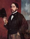 Edgar Degas - Self Portrait Saluting 1863
