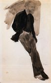 Edgar Degas - Edouard Manet Standing 1868