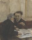 Edgar Degas - At the Cafe Chateaudun 1869