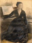 Edgar Degas - Madam Camus at the Piano 1869