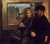Edgar Degas - Henri Rouart and His Daughter Helene 1872