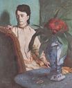 Edgar Degas - Woman with the Oriental Vase 1872