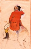 Edgar Degas - Rider in a Red Coat 1873