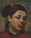 Edgar Degas - Head of a Woman. Tete de Femme 1874