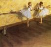 Edgar Degas - Dancers Practicing at the Barre 1877