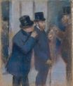Edgar Degas - Study. Portraits at the Stock Exchange 1878