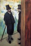 Edgar Degas - Friends at the Theatre, Ludovic Halevy and Albert Cave 1879
