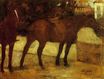 Edgar Degas - Study of Horses 1880