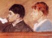 Edgar Degas - Criminal Physiognomies 1881