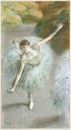 Edgar Degas - Dancer in Green 1883